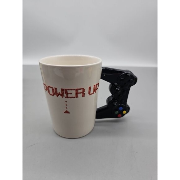 Dave & Busters Power Up  Mug Gamer Mug Controller Novelty Ceramic Coffee Tea - Picture 1 of 7